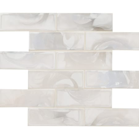 Pearla 2 In. X 6 In.Glass Subway Mosaic Wall Tile, 15PK